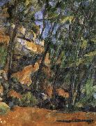 Paul Cezanne of the stones and park tree oil painting picture wholesale